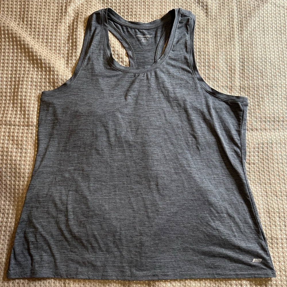 🍉Amazon Essentials Women's Gray Tank Top XXL racerback